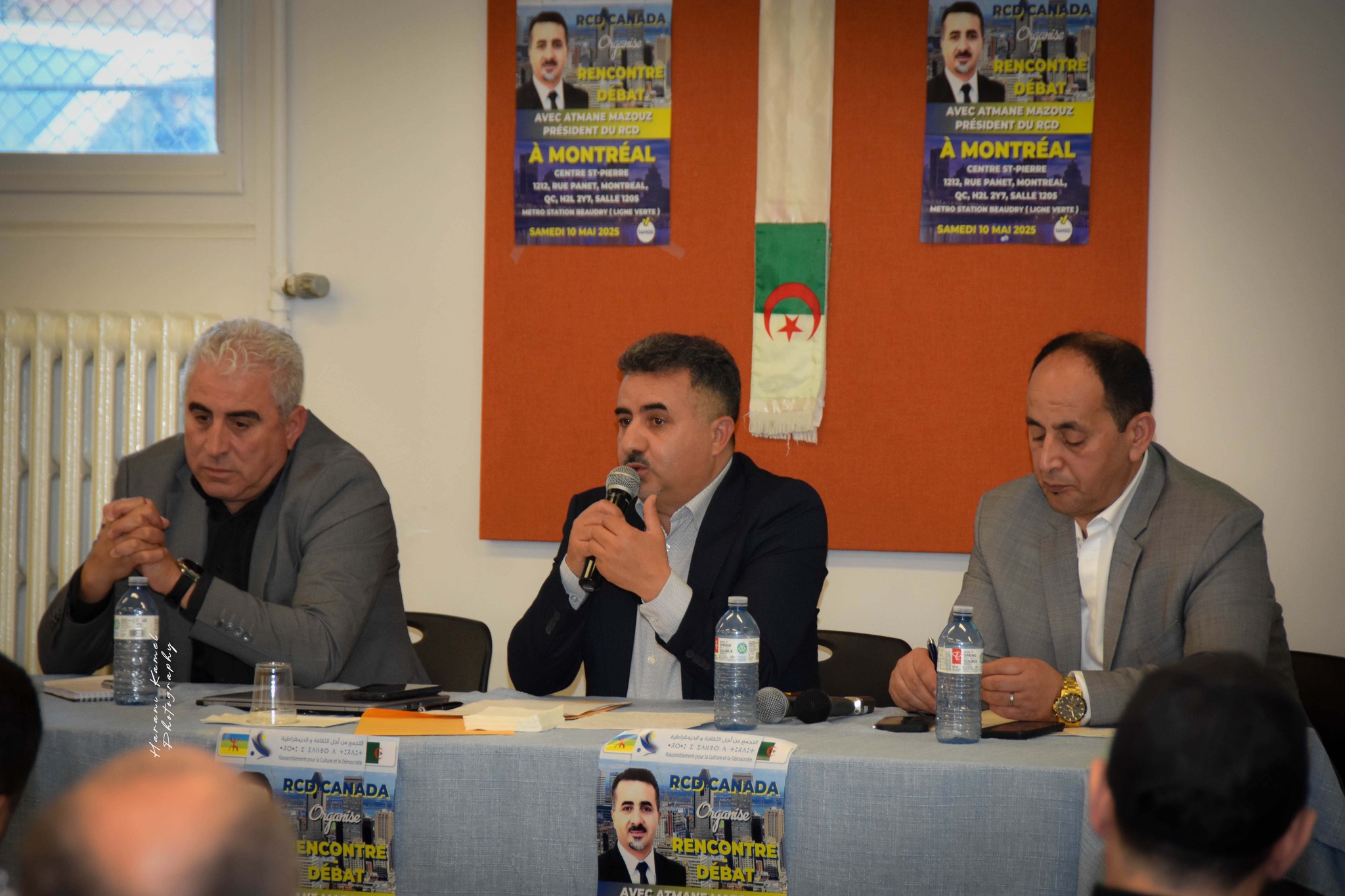 Conférence à Montréal de M. Atman Mazouz, président du RCD