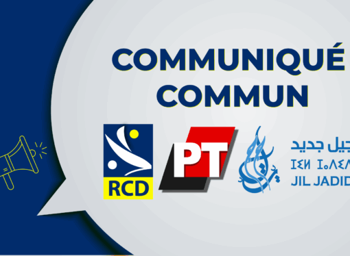 Communiqué commun RCD – PT – JIL_JADID