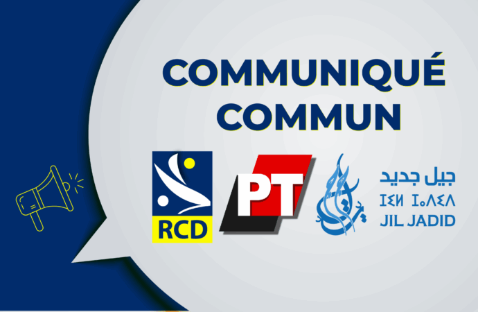 Communiqué commun RCD – PT – JIL_JADID