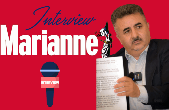 « Un étouffement politique sans précédent : en Algérie, l’opposition s’exprime publiquement ». Interview accordée à l’hebdomadaire Marianne