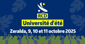Communiqué : Université d’été du RCD