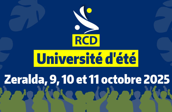 Communiqué : Université d’été du RCD