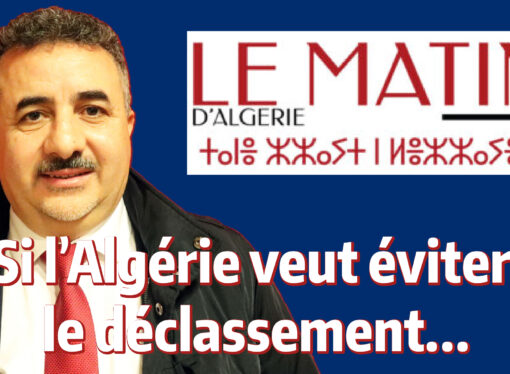 Atmane Mazouz : « Si l’Algérie veut éviter le déclassement… »