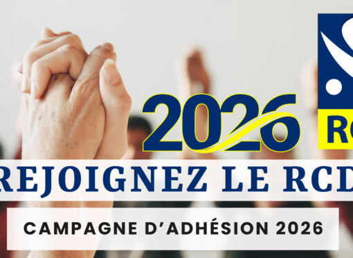CAMPAGNE D’ADHÉSION 2026 : REJOIGNEZ LE RCD !