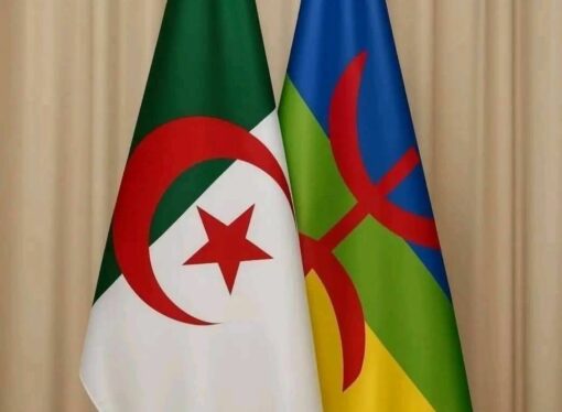 Drapeau national algérien et emblème culturel et identitaire amaziɣ nord-africain