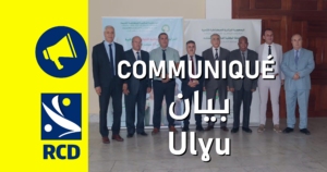 COMMUNIQUÉ DU RCD